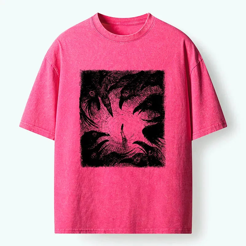 Japanese Washed T-Shirt for Daily Wear
