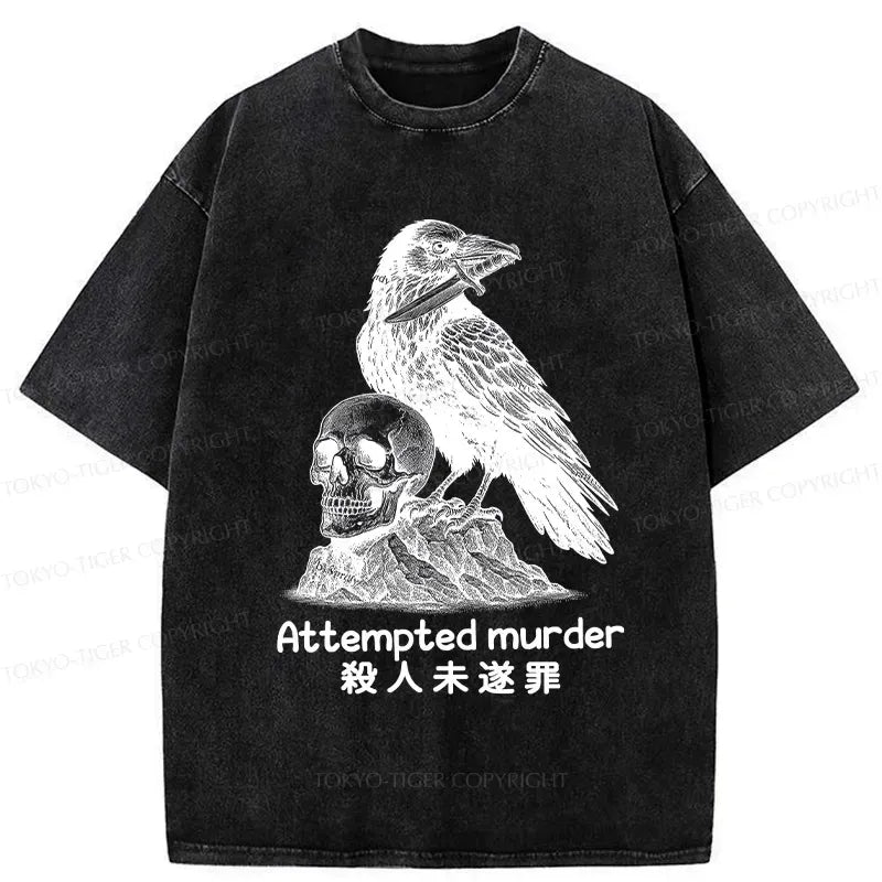 Kyoto-Lion Attempted Murder Washed T-Shirt