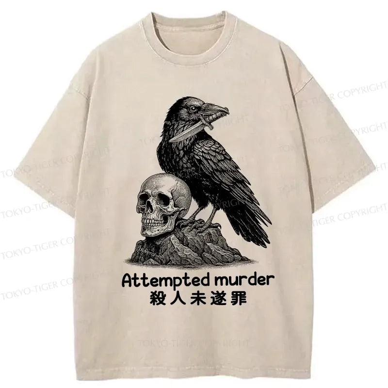 Kyoto-Lion Attempted Murder Washed T-Shirt