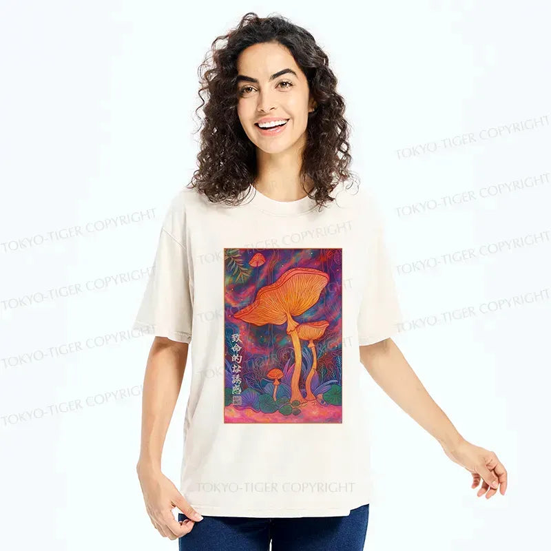 Vintage Ukiyo-e Cotton T-Shirt Casual