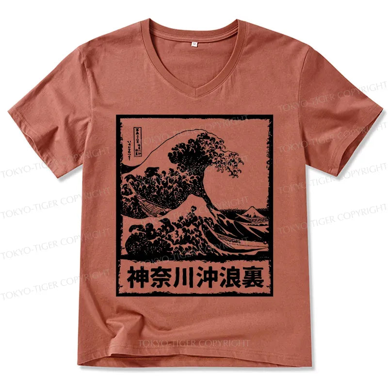 Japanese Legendary Wave V-Neck T-Shirt