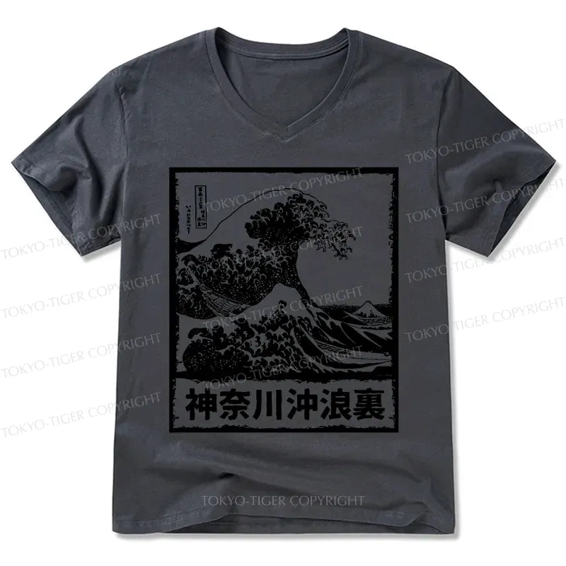 Japanese Legendary Wave V-Neck T-Shirt