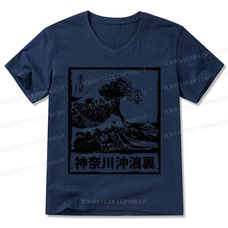 Japanese Legendary Wave V-Neck T-Shirt