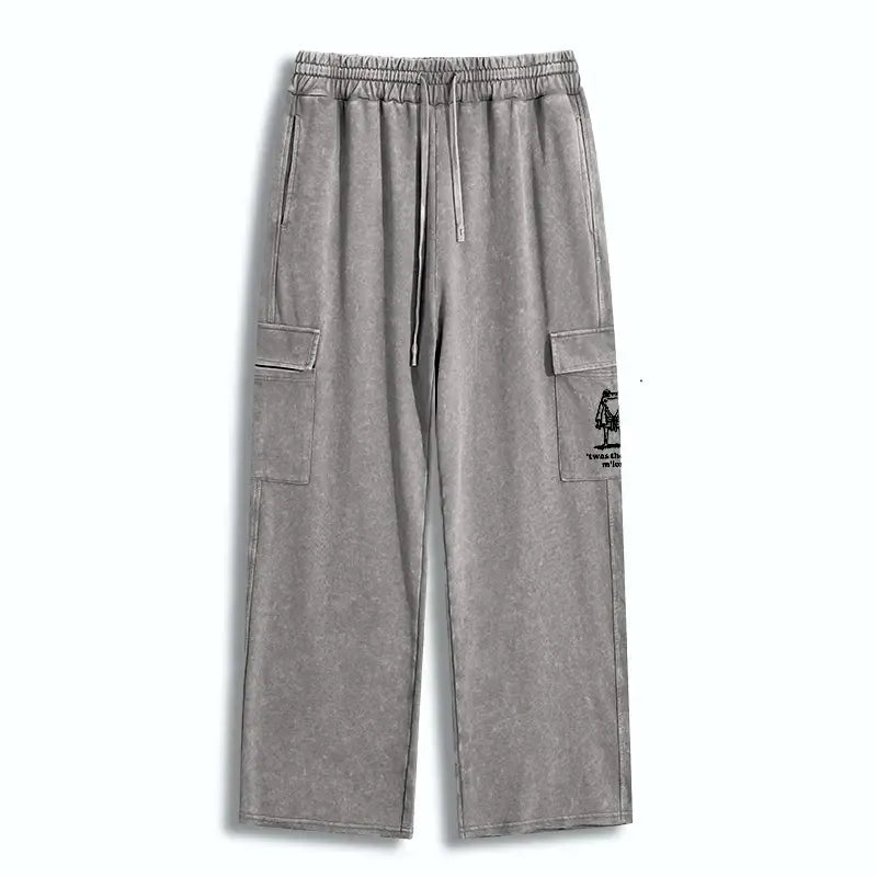 Samurai Frog Utility Sweatpants with Japanese Art