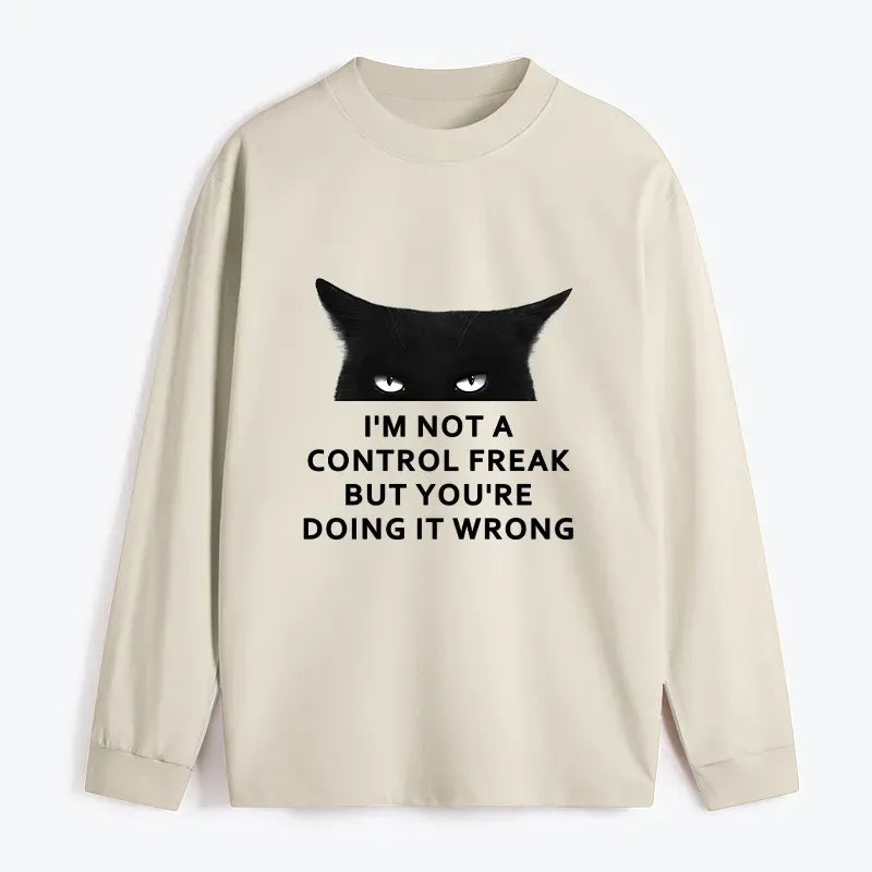Kyoto-Lion Control Freak Funny Classic Long Sleeve T-Shirt