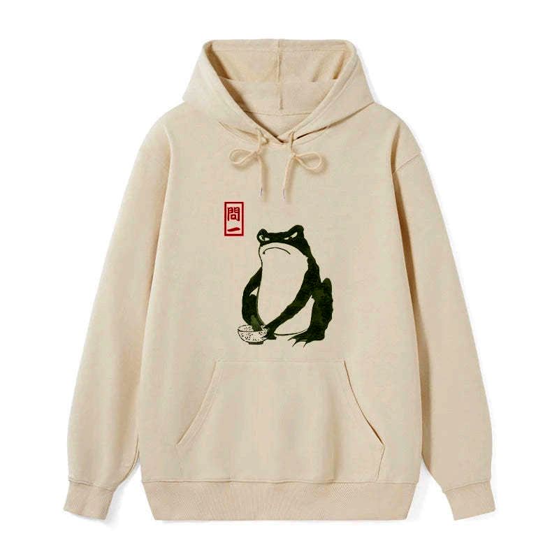 Kyoto-Lion Woodblock Print Frog Classic Hoodie