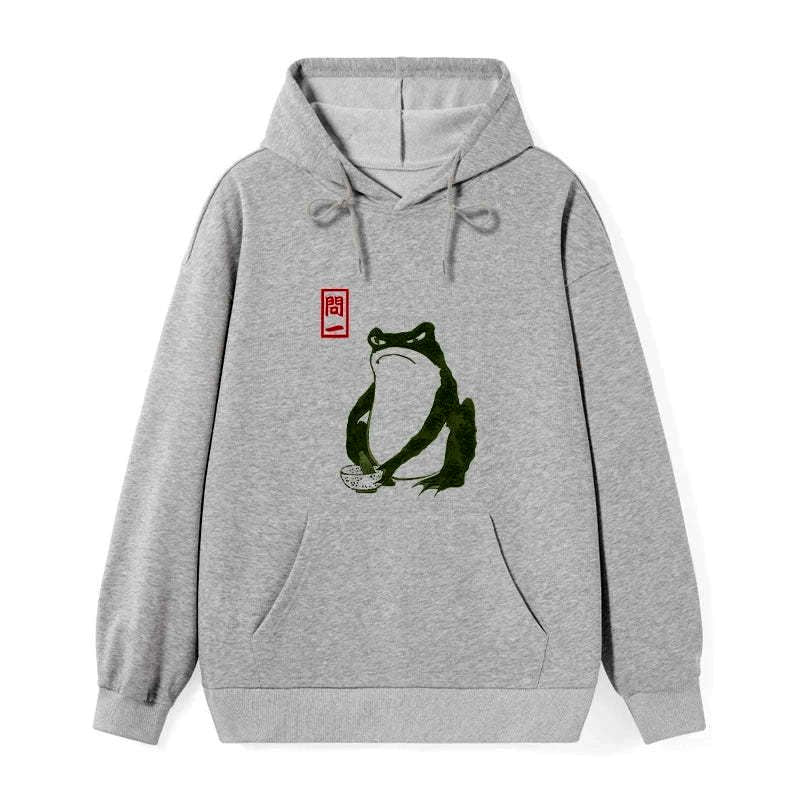japanese woodblock frog hoodie for men