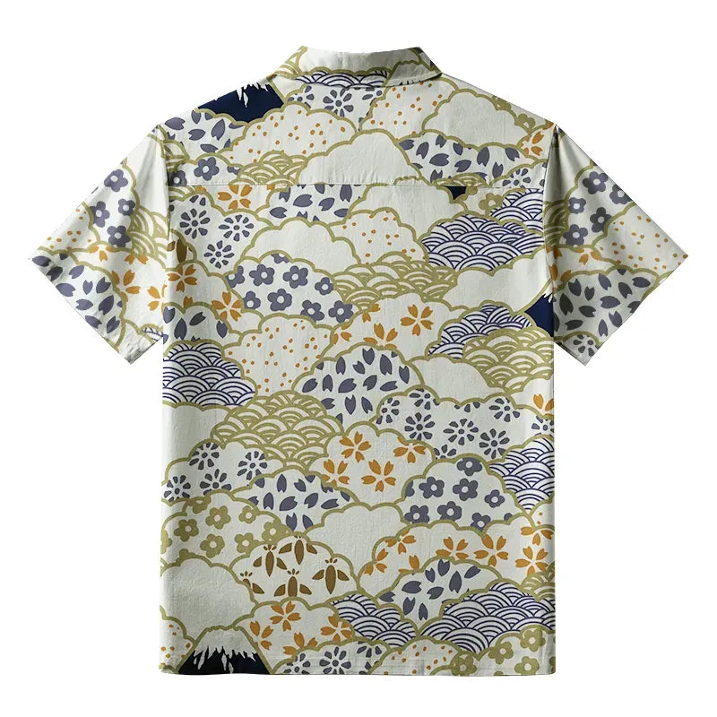 Japanese Button-up Shirt for Daily Wear