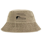 Frog Print Vintage Bucket Hat Free Shipping