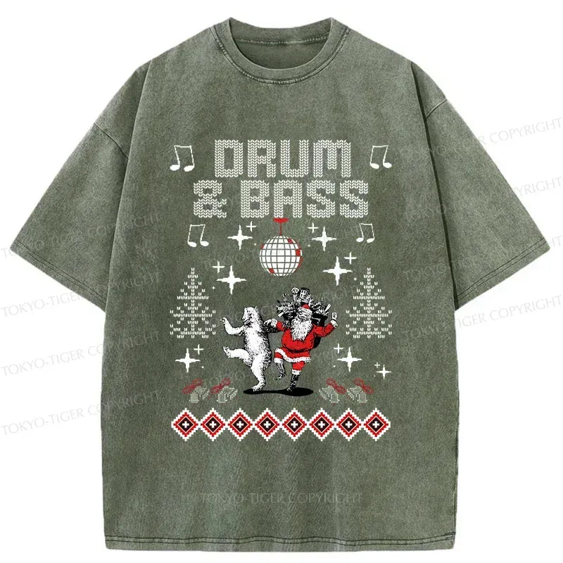 Kyoto-Lion Christmas DNB Washed T-Shirt