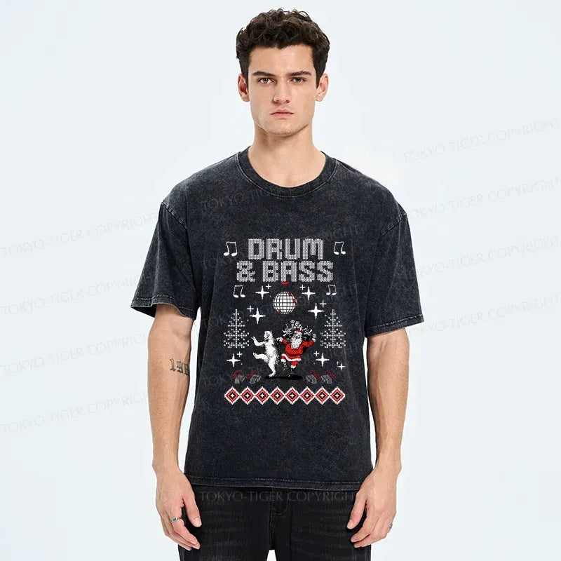 Kyoto-Lion Christmas DNB Washed T-Shirt