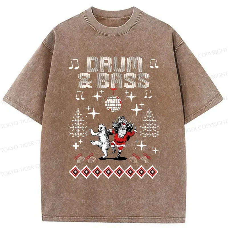 Kyoto-Lion Christmas DNB Washed T-Shirt