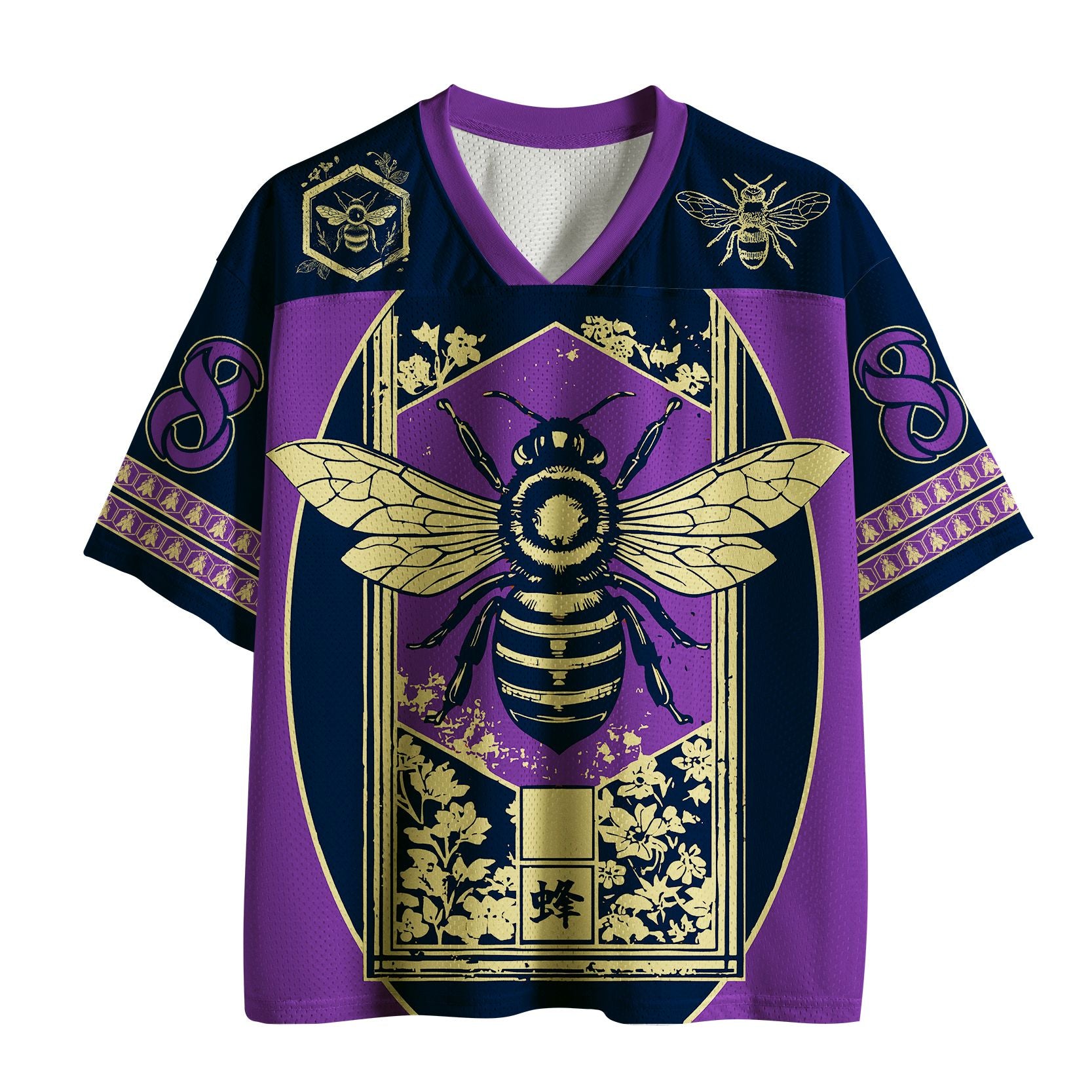 Japanese retro mesh jersey for summer