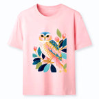 Kyoto-Lion Gentle Pastel Owl Leaf Watercolor Art Classic T-Shirt