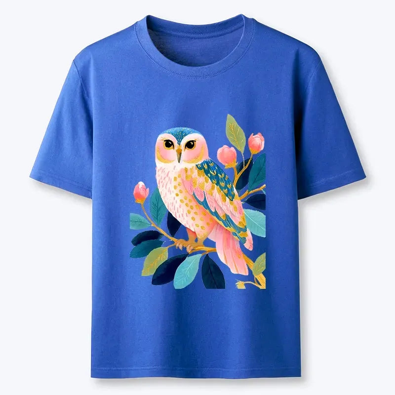 watercolor owl t-shirt for summer