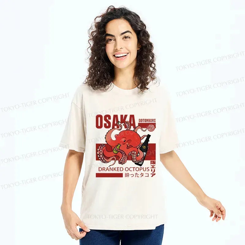 Trendy Japanese Octopus T-Shirt for Daily Wear