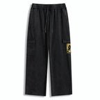 Japanese Washed Utility Sweatpants for Men