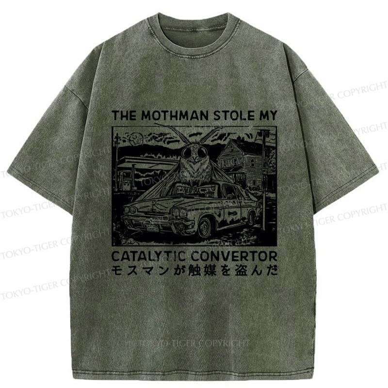 Japanese Unisex Washed T-Shirt for Daily Wear