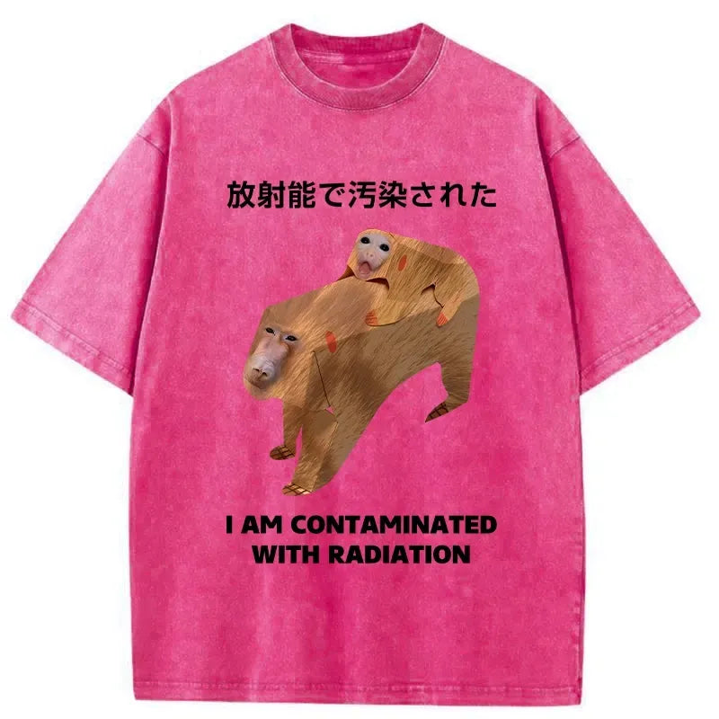 radiation monkey graphic t-shirt for daily wear