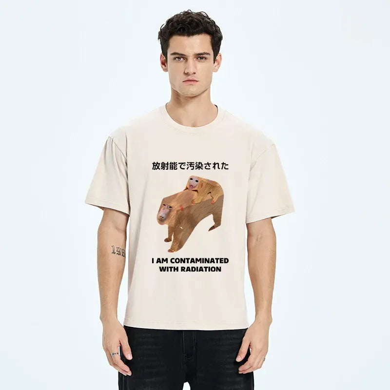radiation monkey graphic t-shirt for daily wear