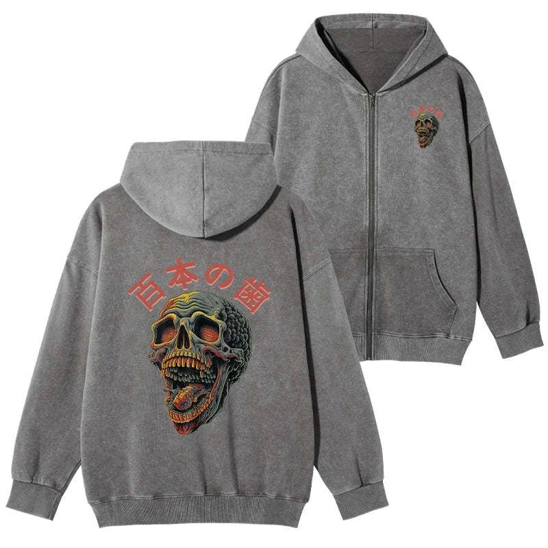 terrifying skull hoodie streetwear style