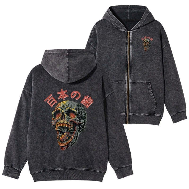 terrifying skull hoodie streetwear style
