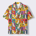 Kyoto-Lion More Spaghetti Less Upsetti Proud Goose Cuban Collar Shirt