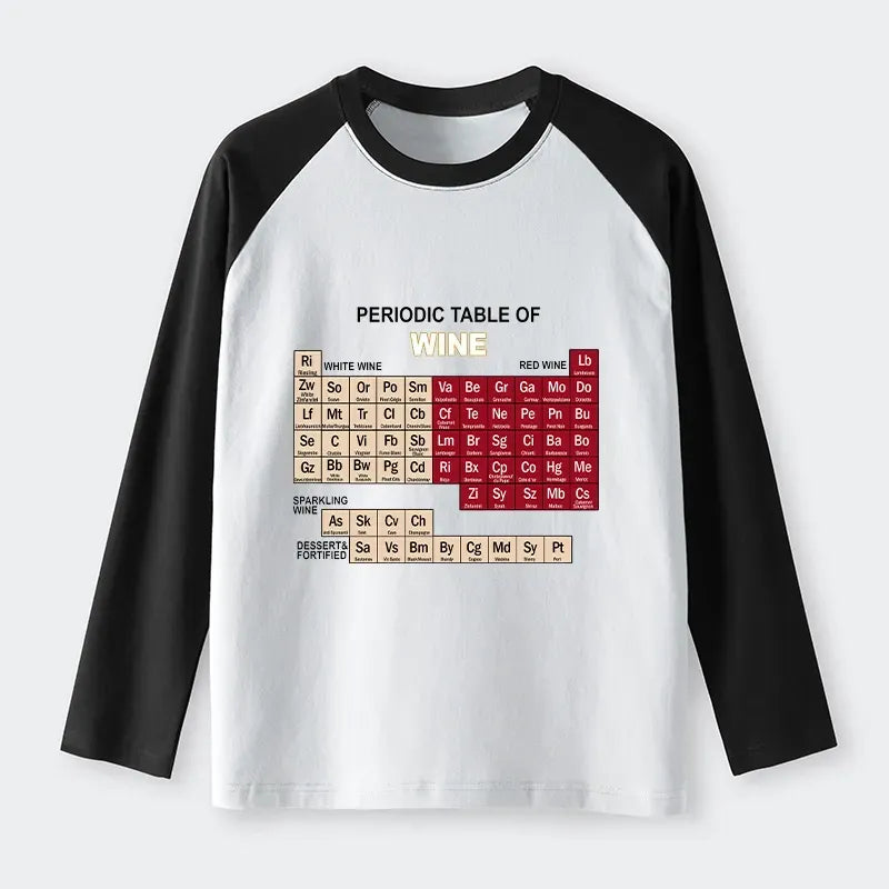 Japanese Wine Raglan Long Sleeve Shirt