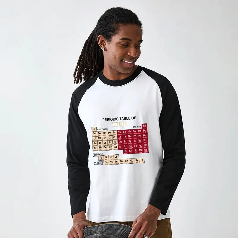 Japanese Wine Raglan Long Sleeve Shirt