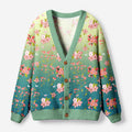 Kyoto-Lion Sakura Blossom Waves Ugly Cardigan Sweater
