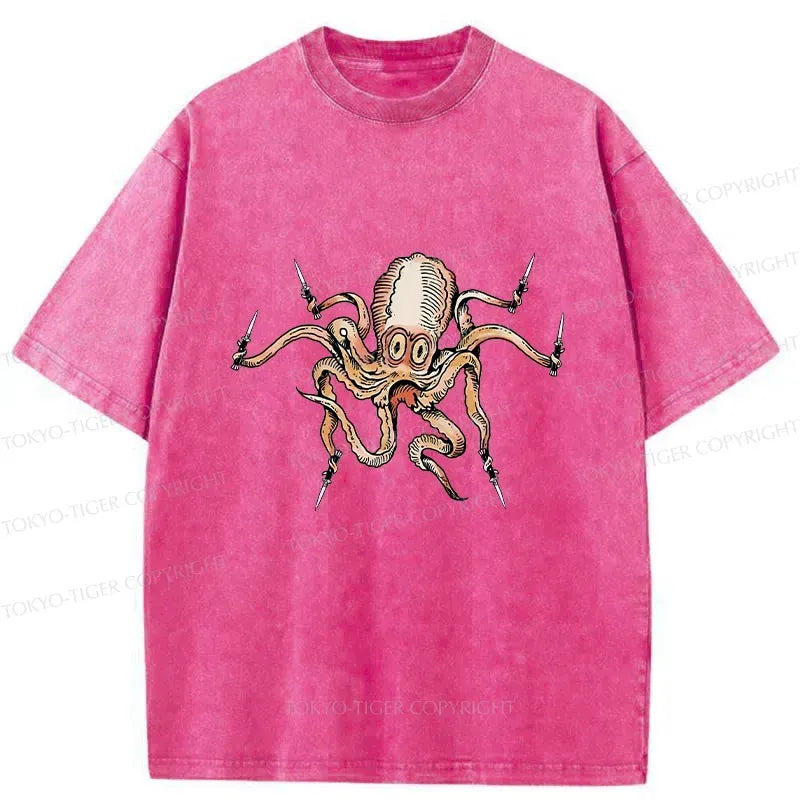 Japanese Octopus T-Shirt Free Shipping