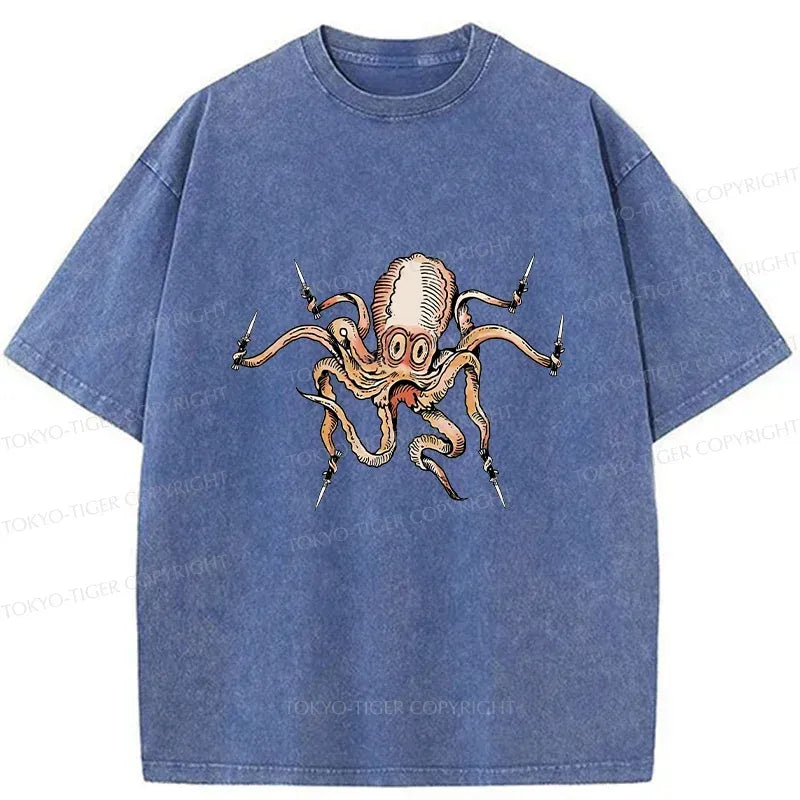 Japanese Octopus T-Shirt Free Shipping