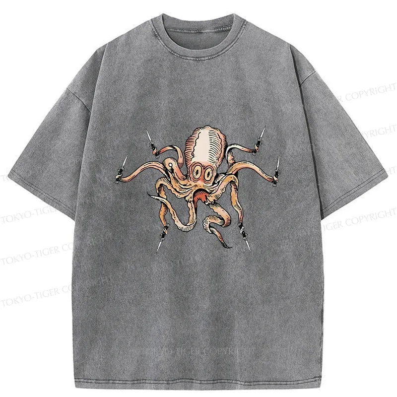 Japanese Octopus T-Shirt Free Shipping