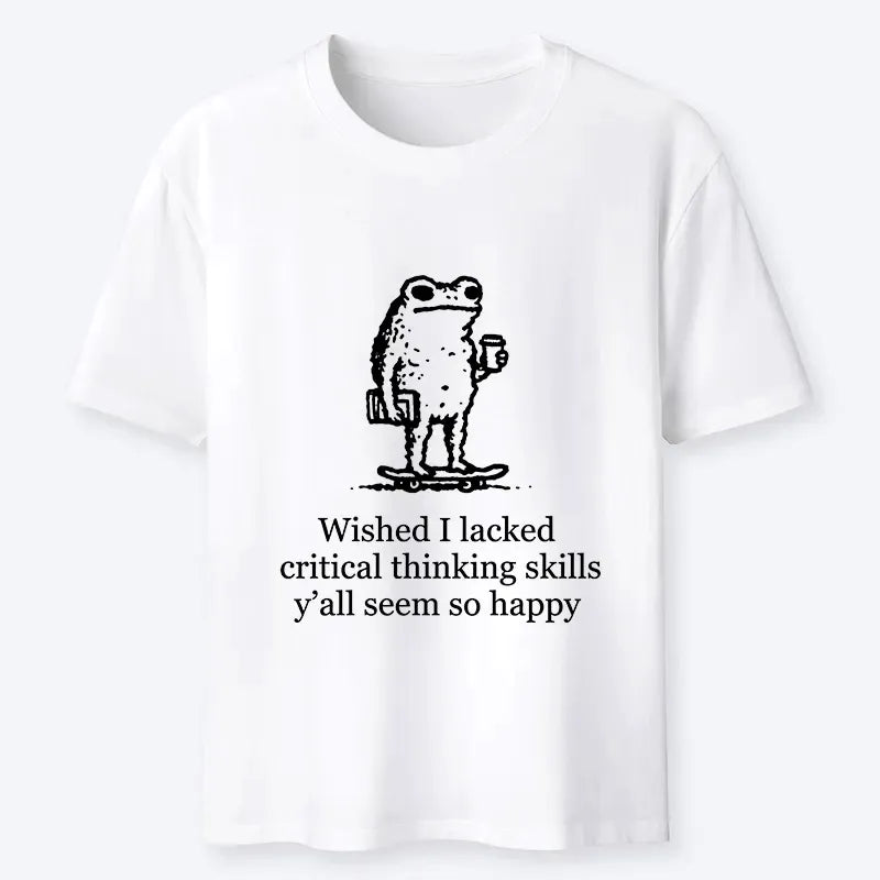 Kyoto-Lion Skate Frog Deep Thought Funny Meme Classic T-Shirt