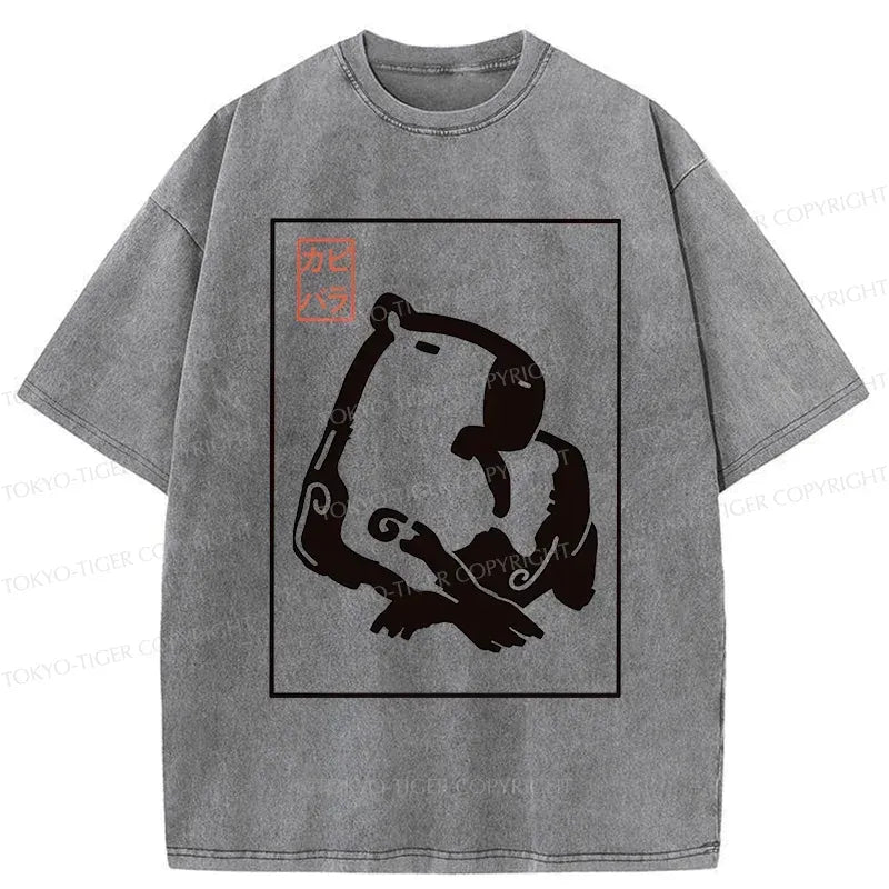 Japanese Woodblock Print Capybara T-Shirt
