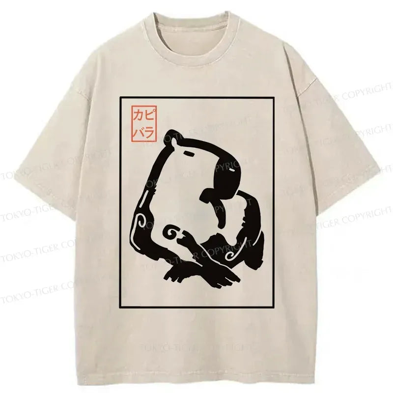 Japanese Woodblock Print Capybara T-Shirt