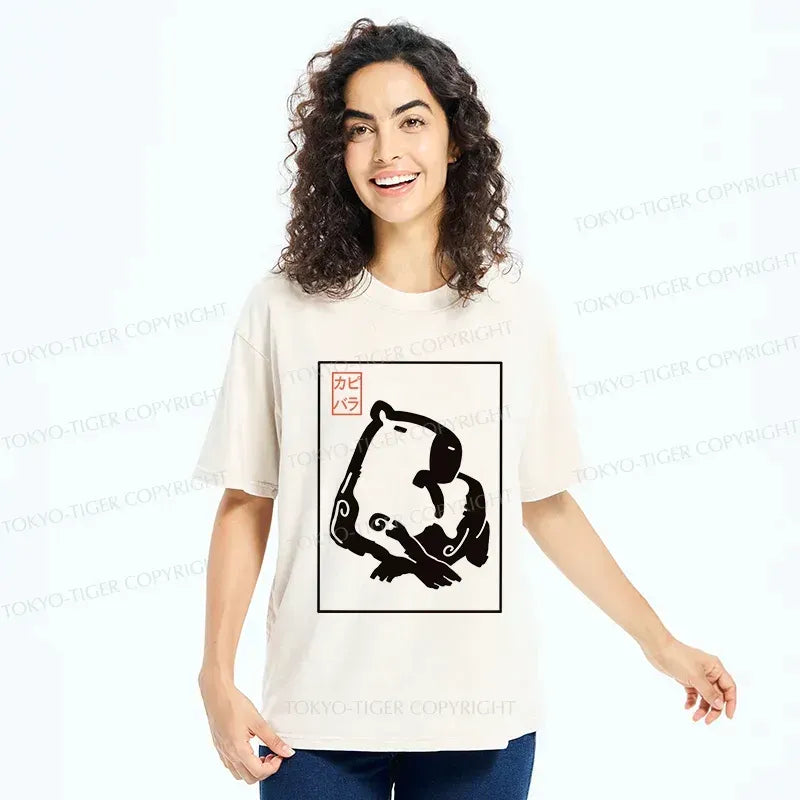 Kyoto Lion Capybara Shirt for Summer