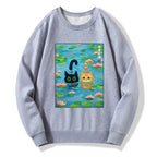 kyoto lion cats sweatshirt for men