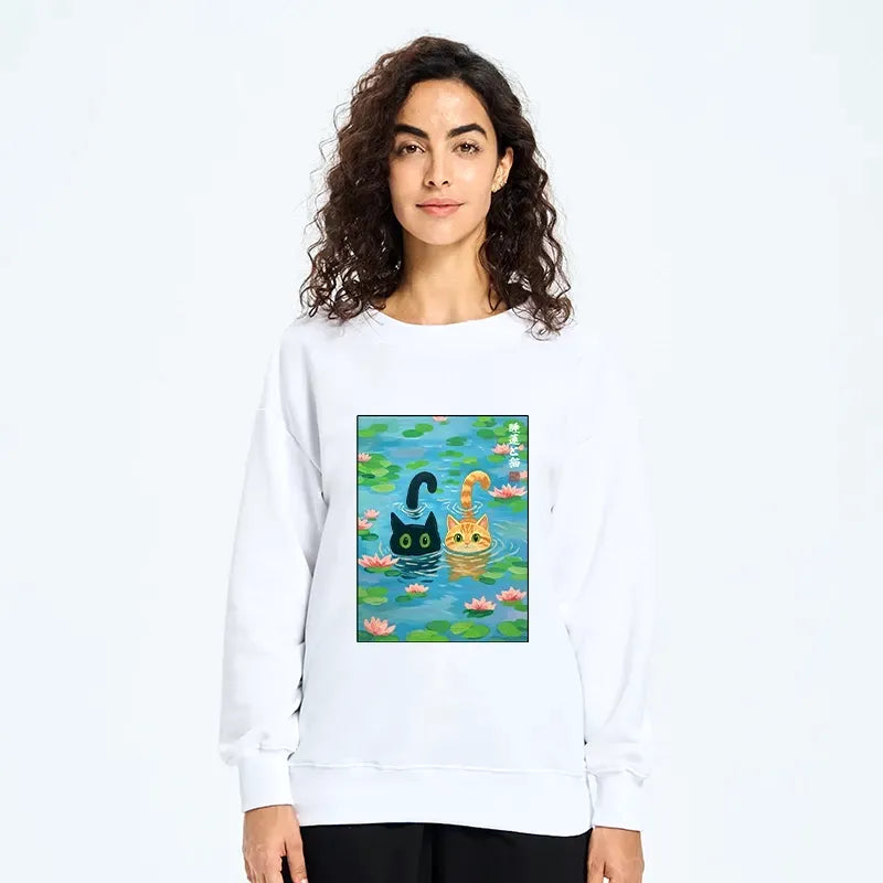 kyoto lion cats sweatshirt for men