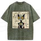 Vintage Ukiyo-e Cat Tee for Festival