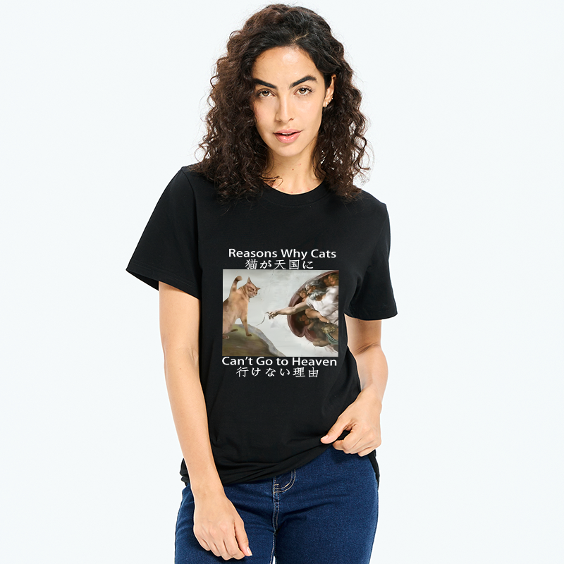 Kyoto-Lion Naughty Cat Can't Go To Heaven Classic T-Shirt