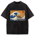 Japanese Ukiyo-e Washed T-Shirt on Sale