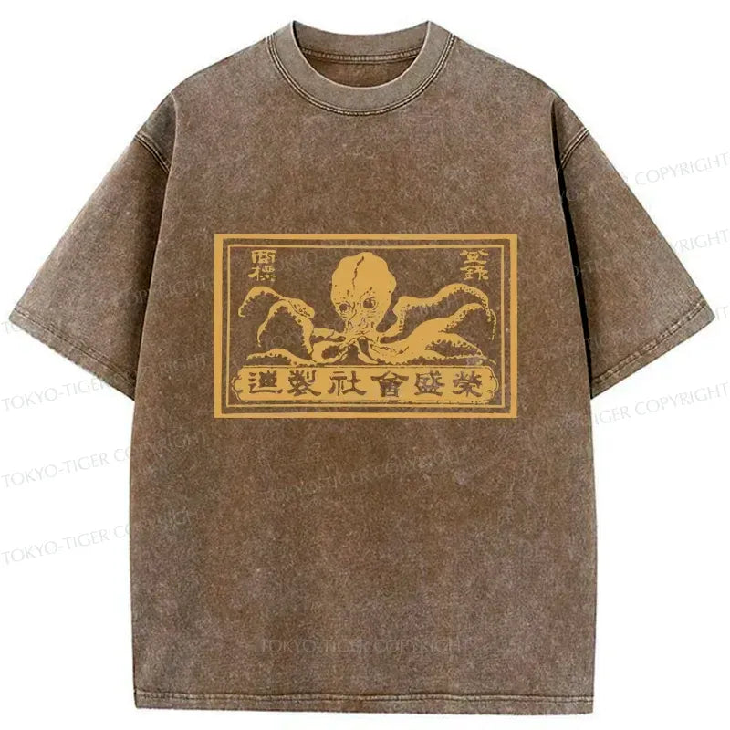 Kyoto Lion Octopus Shirt Free Shipping