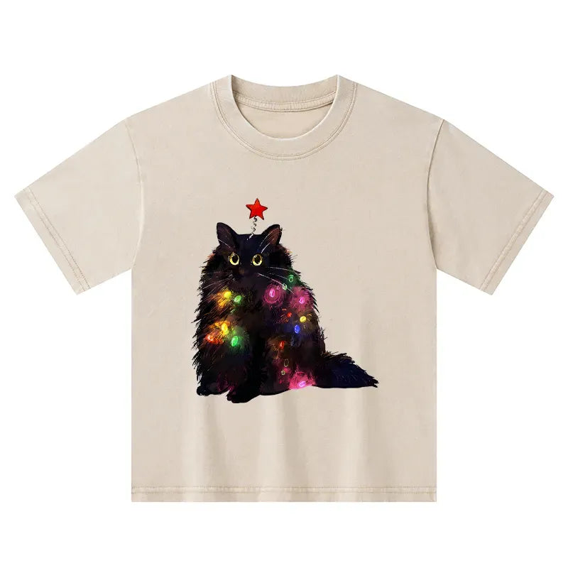 Japanese Cat Kids Christmas T-Shirt Gift Idea