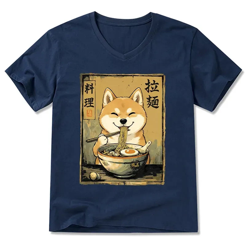 Japanese Shiba Ramen T-Shirt Gift for Dog Lover
