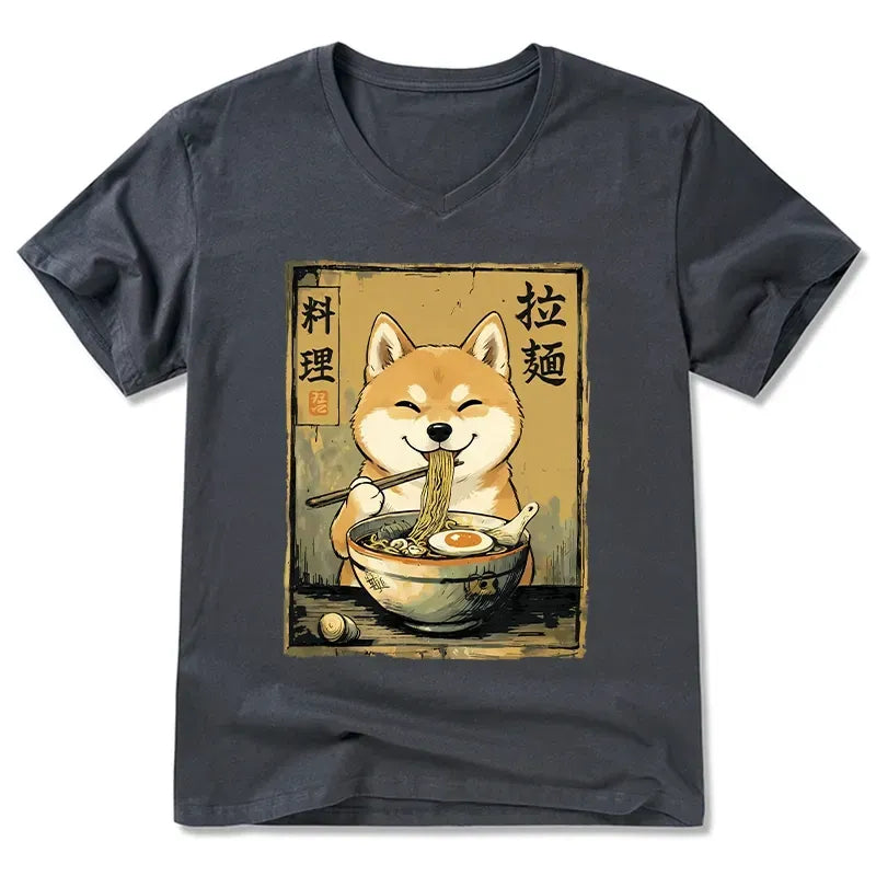 Japanese Shiba Ramen T-Shirt Gift for Dog Lover