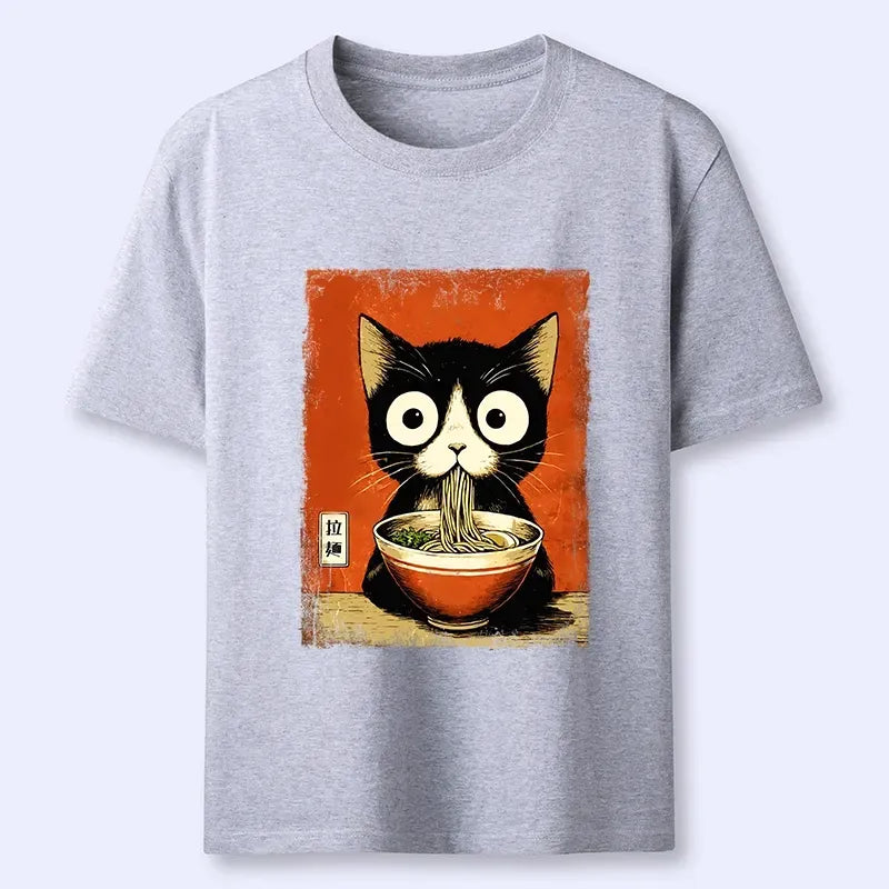 Unisex Classic Black Cat Tee for Anime Convention