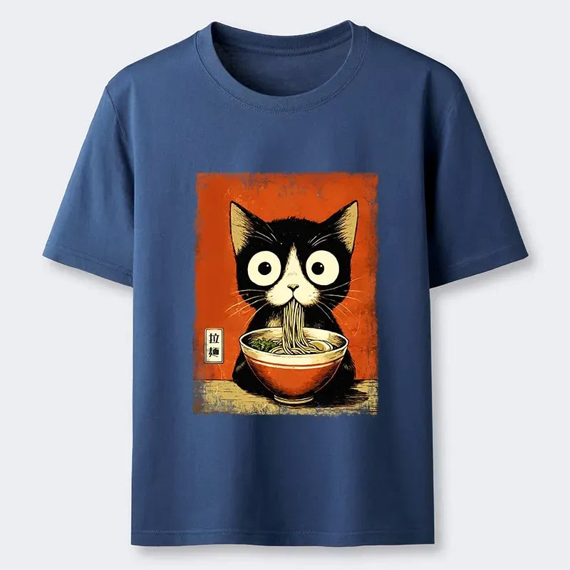 Unisex Classic Black Cat Tee for Anime Convention