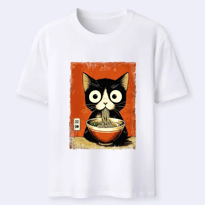 Unisex Classic Black Cat Tee for Anime Convention