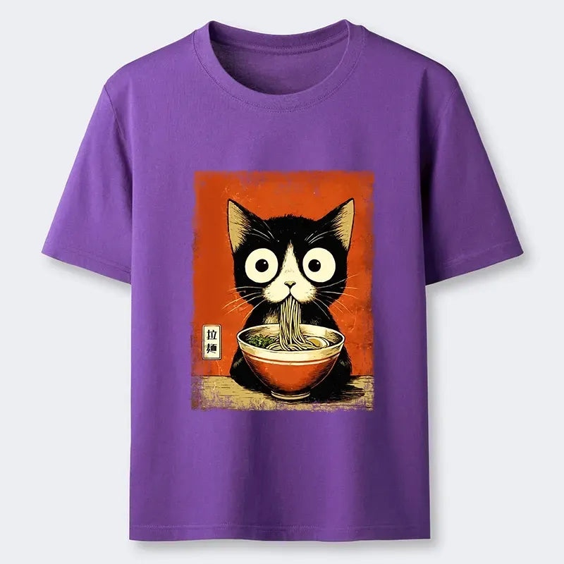 Unisex Classic Black Cat Tee for Anime Convention